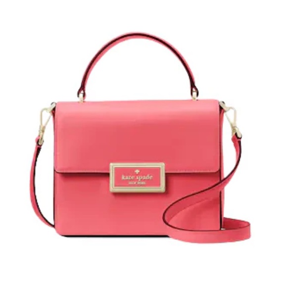 🎉NWT Kate Spade ♠️ Reegan smooth leather Pink Peppercorn tote with strap - Picture 2 of 14